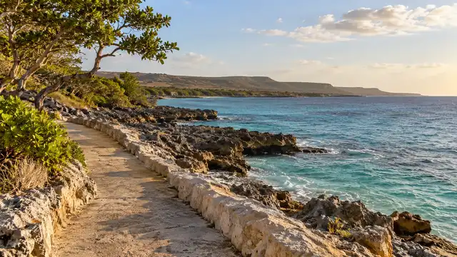 AI-generated illustrative image: Malecón de Pedernales — paseo existente